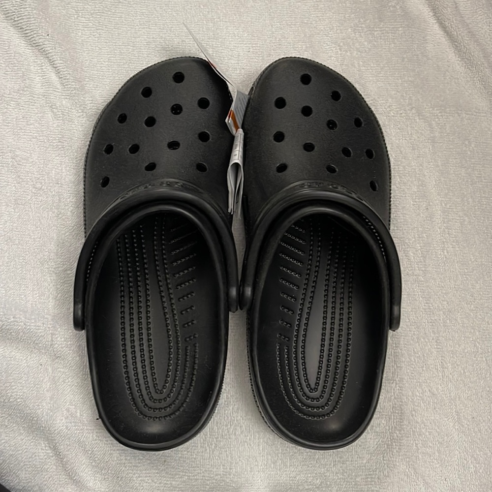 Brand new with tags black crocs